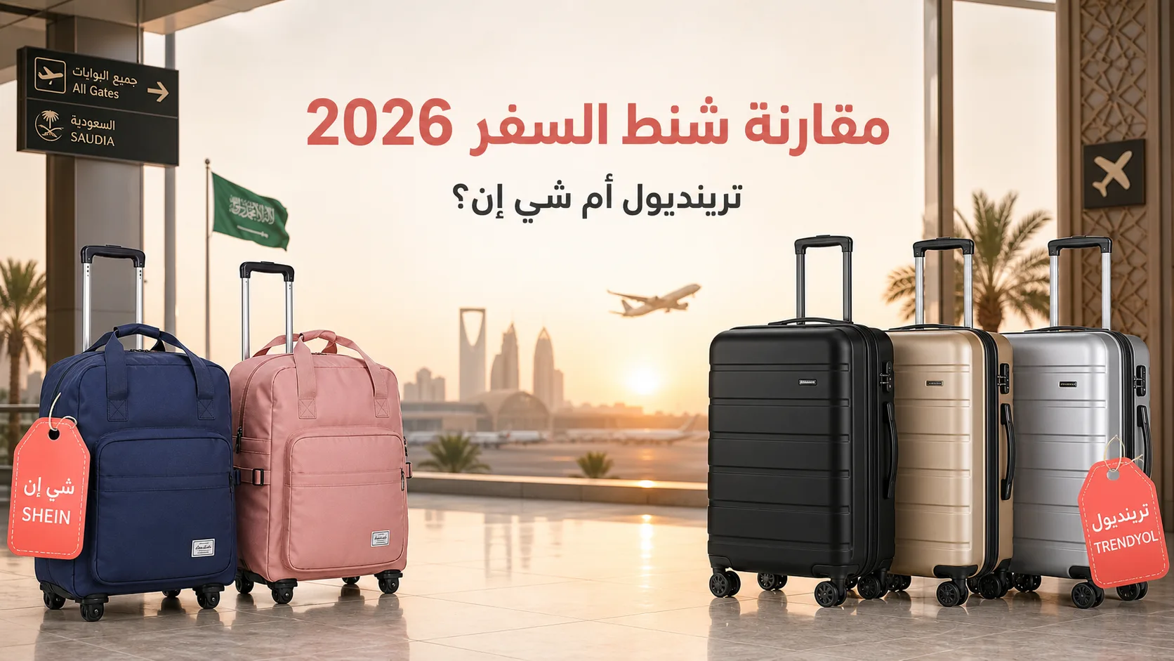 مقارنة شنط السفر 2026: ترينديول أم شي إن أرخص وأفضل في السعودية؟